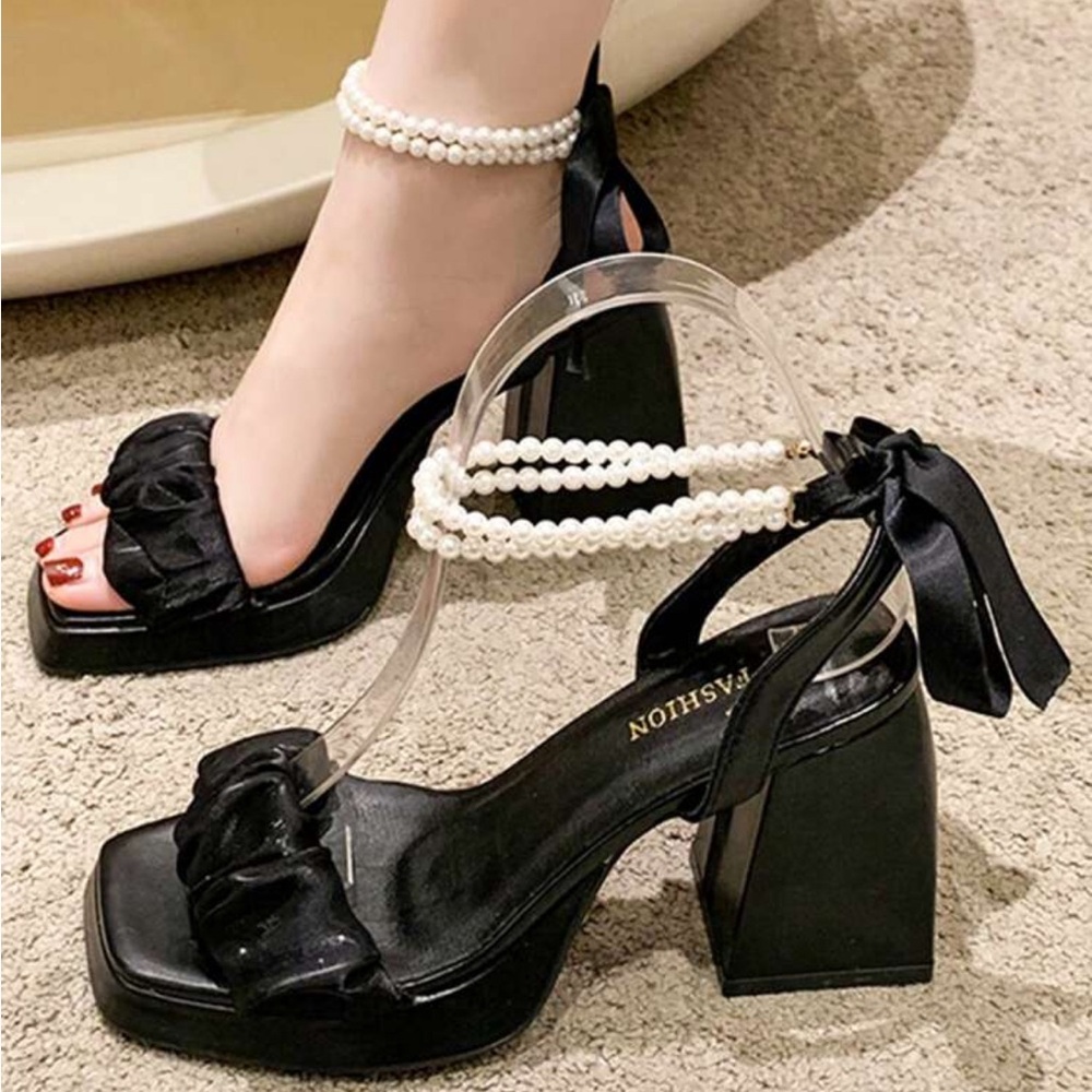 Black high heels